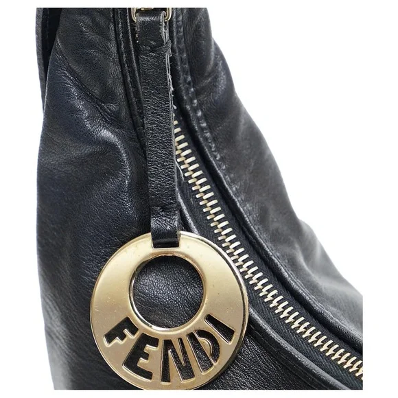 Fendi Leather Medium Chef Hobo - black - Picture 7 of 8